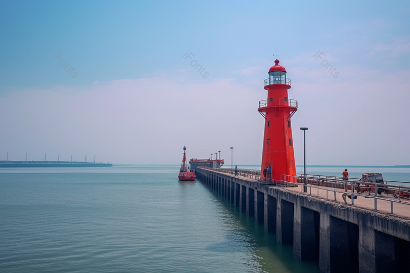 海洋港口灯塔码头船舶海岸线自然景观实拍摄影图,高清,摄影图,摄影图片,图片大全,摄影图免费下载